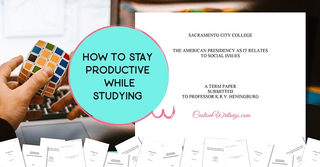 stay productive while studying