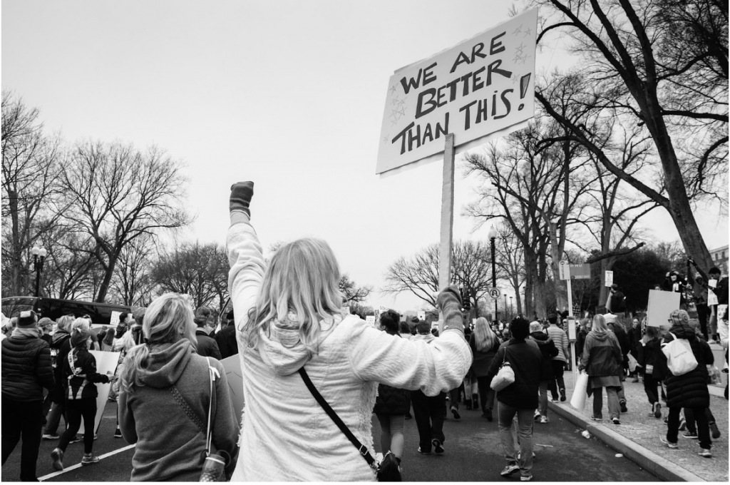 angry protesters