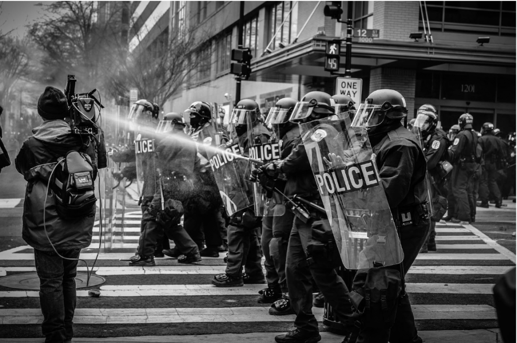 protesters VS police