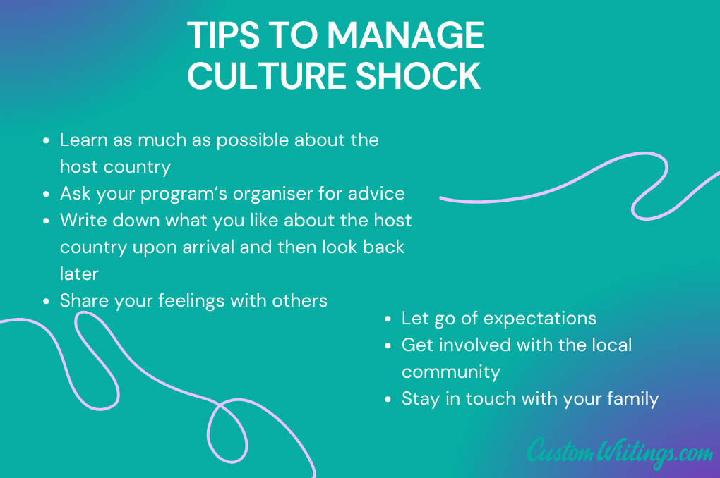 tips to manage culture shock