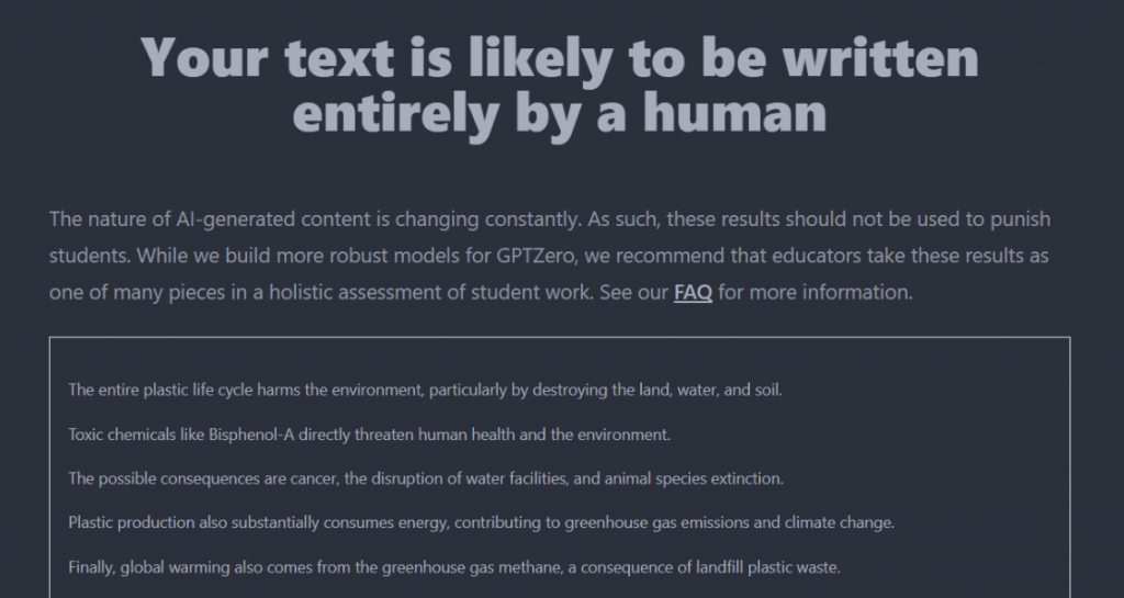 ai detection essay check