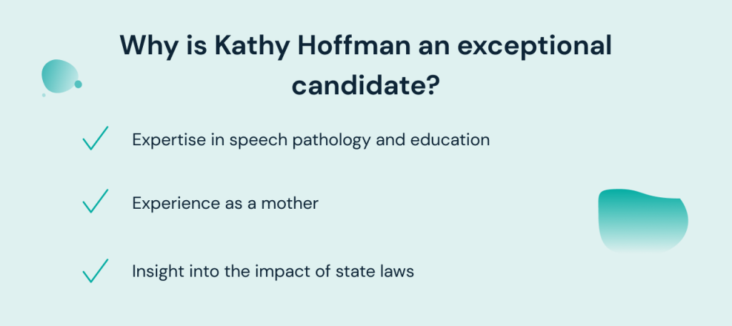 Kathy Hoffman's Qualities for Superintendent