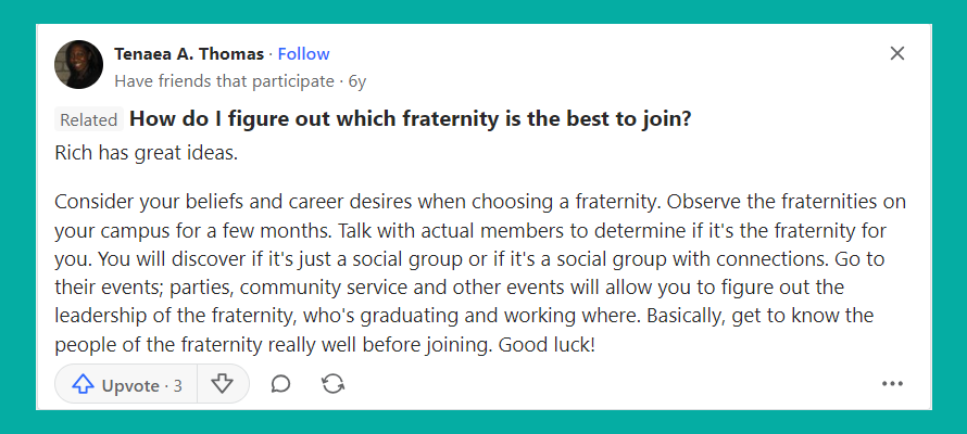 which fraternity is the best to join