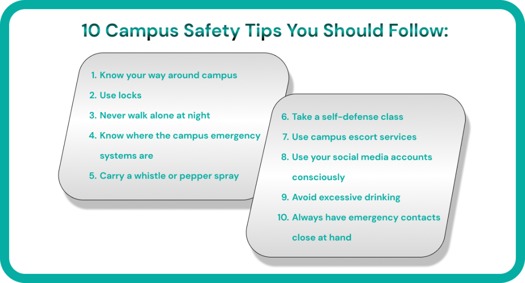 campus safety tips