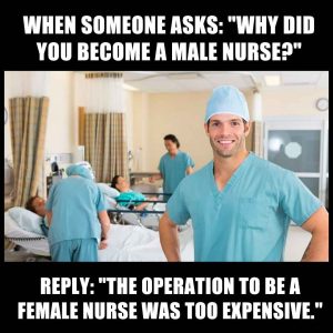 Males in nursing school