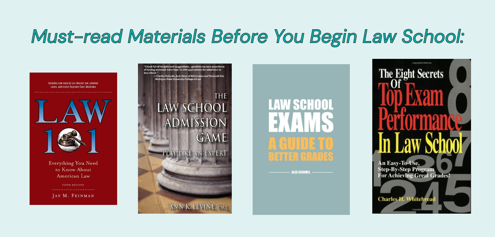 Must-read Materials Before You Begin Law School