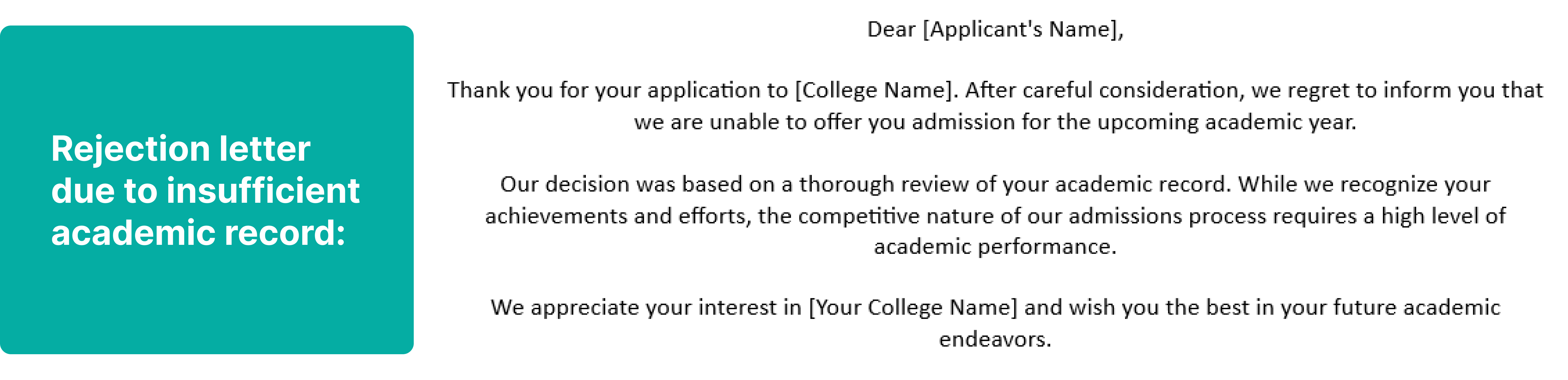 college rejection letter