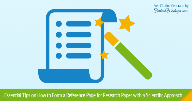 Reference Page for Research Paper