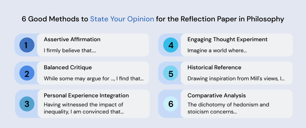 Ways to State Your Opinion for Reflection Paper