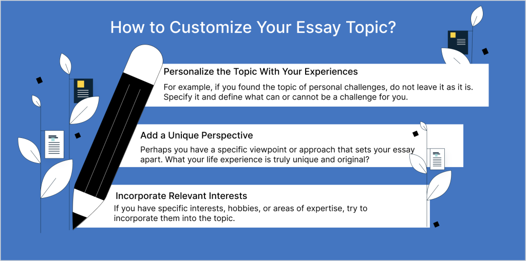How to Customize Essay Topics About Yourself