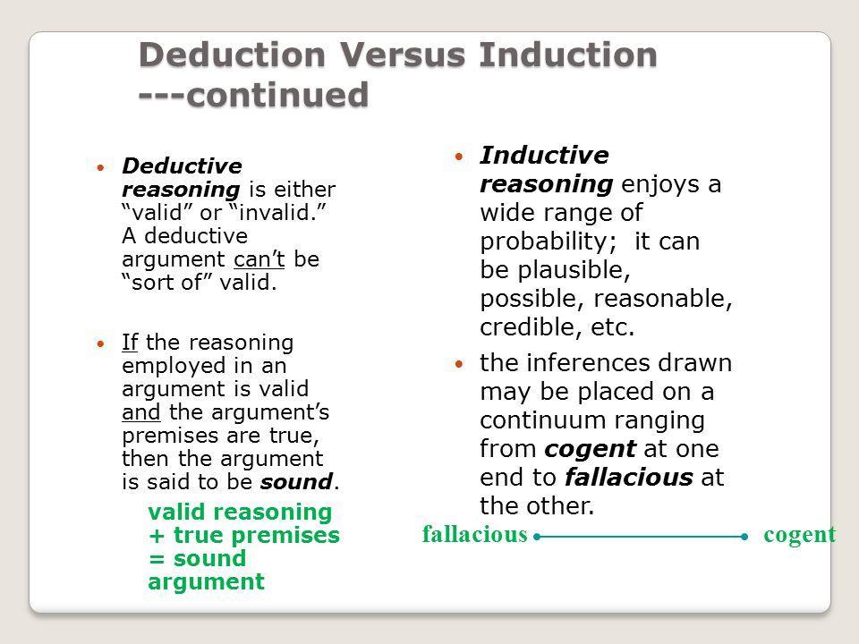 deductive argument essay topics