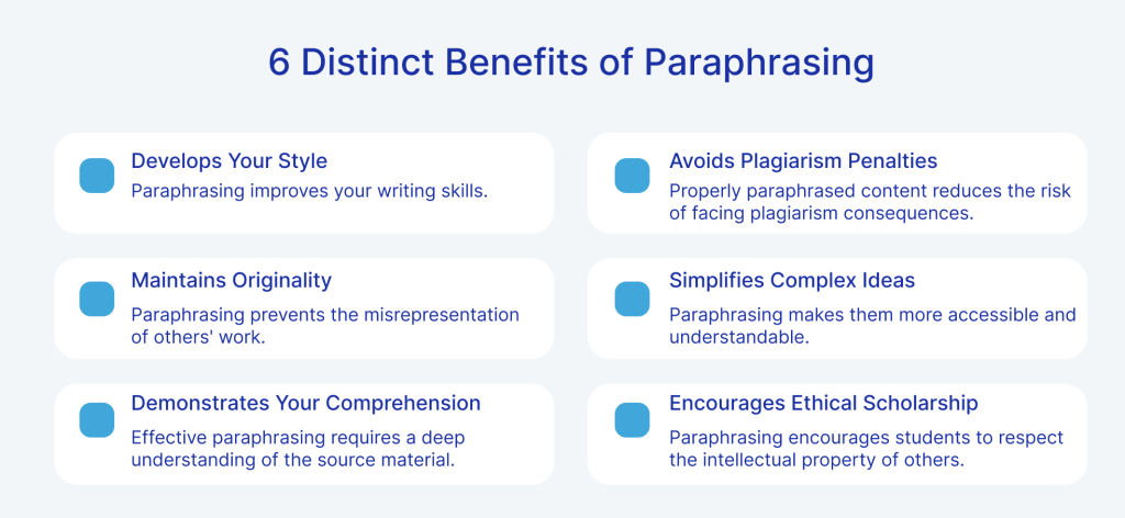 Benefits of Paraphrasing